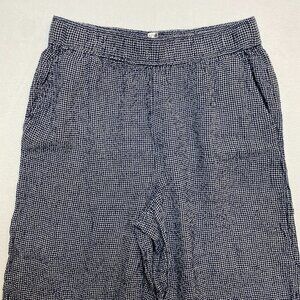 C&C California Wide Leg Linen Blend Pants Women's L Blue Hobo Pull On